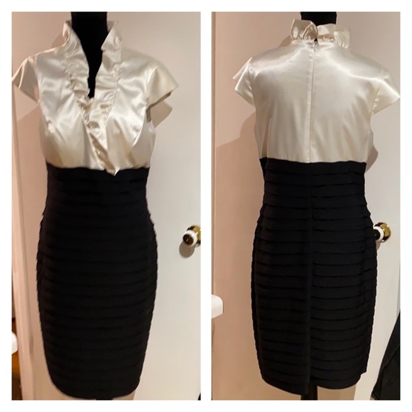 🍒 Cream & Black Dress!!! - Picture 3 of 12